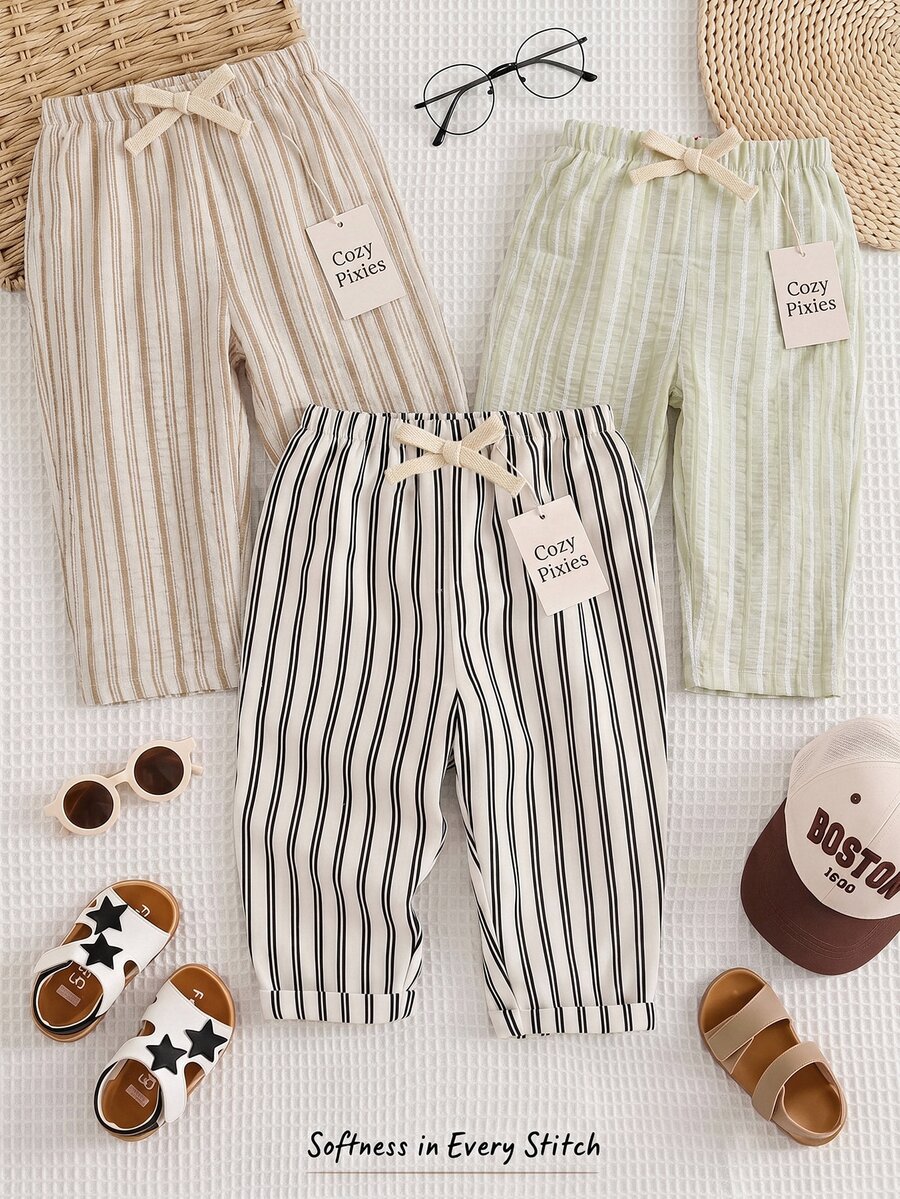 Cozy Pixies Baby Boys Bottoms - Multicolor - View 1