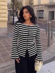 Siren Gaze All-Season New Embroidered Long Sleeve Blouse For Women - Black - View 11