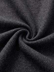 Aveloria Modichic Wool Blend Elegant Slimming Long Dress With Belt, Luxury Fashion Style - Black - View 7