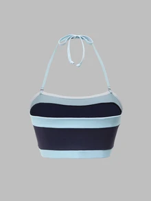 SHEIN Dewbera Women Sports Bras - Biru - View 2