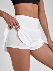 SHEIN Velisys 女款純色百褶休閒日常旅行運動短褲 3件/包 - 彩色 - 查看 3