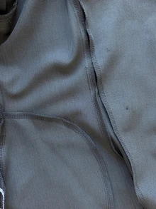 Firerie Blazer Wanita Abu-abu Gelap Kancing Ganda dengan Ikat Pinggang dan Kerah Ramping - Grey - View 8