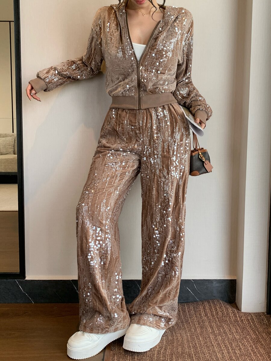 DAZY Women Two-Piece Outfits - Apricot - View 1