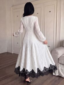 Modelyn Plus Size Dresses - White - View 2