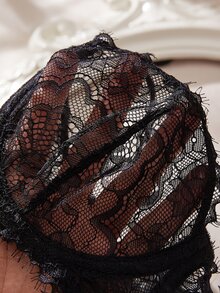 SHEIN 3 قطع حمالة صدر نسائية بتصميم قوطي مع دانتيل زهري وكؤوس مثلثية بسلك معدني - متعدد الألوان - مشاهدة 7