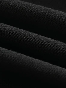 STEELVANCE 男士條紋拼色抽繩腰口袋運動長褲 - 黑色 - 查看 5
