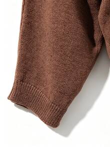 SHEIN Women Casual Renaissance Fall/Winter Festival Outfits Elegant Sweaters Casual Renaissance - Maroon - View 5