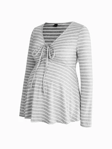 Modmama 3PCS Maternity T-Shirts Fall - Multicolor - View 5