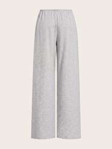 SHEIN EZwear 2色針織女款寬腿褲 - 彩色 - 查看 5