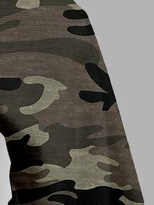 Slaydiva Women's Plus Size Fashion Vintage Short Camouflage Tank Top - White - View 6