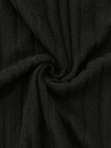 Modelyn Plus Size Women's Colorblock Casual Daily Summer Dress - Black - View 7