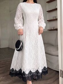 Modelyn Plus Size Dresses - White - View 1