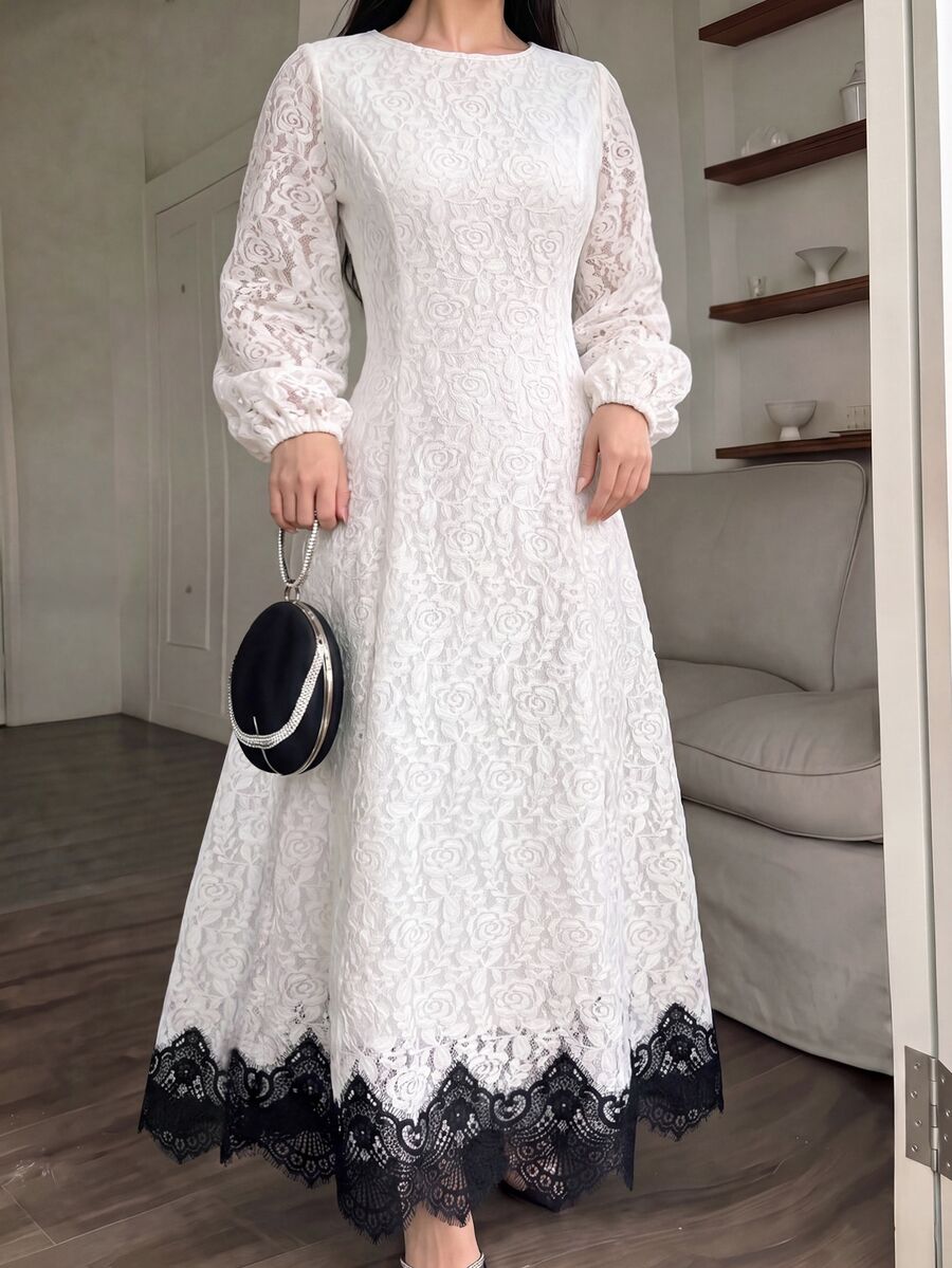 Modelyn Plus Size Dresses - White - View 1