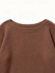 SHEIN Women Casual Renaissance Fall/Winter Festival Outfits Elegant Sweaters Casual Renaissance - Maroon - View 6