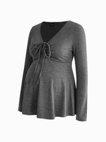 Modmama 3PCS Maternity T-Shirts Fall - Multicolor - View 8