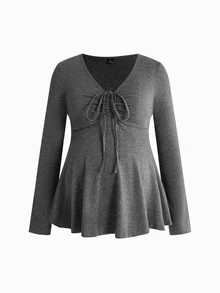 Modmama 3PCS Maternity T-Shirts Fall - Multicolor - View 4