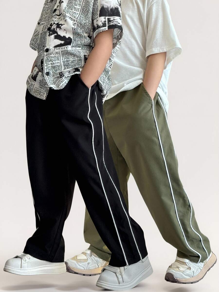 SHEIN 2件組青少年男孩長褲 - 彩色 - 查看 1
