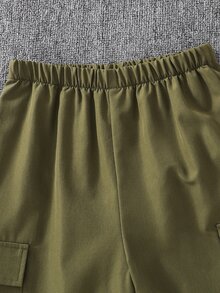 2件組兒童青少年男孩休閒大字母圖案麻灰色連帽衛衣與運動長褲套裝，適合秋冬、家庭聚會、開學季、運動、玩耍、生日派對、拍照、度假、節日 - 灰色 - 查看 4