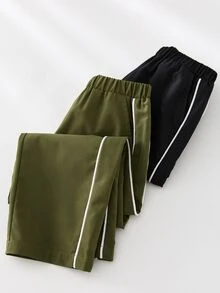 SHEIN 2件組青少年男孩長褲 - 彩色 - 查看 2