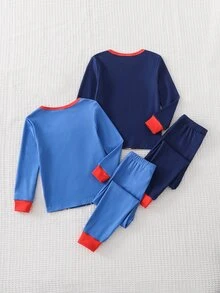 SHEIN | PAW Patrol 4件裝小男孩睡衣 - 彩色 - 查看 2