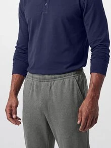 TekDrob Sweatjogger med bakfickor och värmande effekt - Mörkgrå - Visa 3