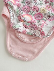 SHEIN 2件裝女嬰連身衣 - 彩色 - 查看 6