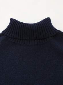 Sunnyshic Autumn/Winter Long Sleeve Fair Isle Jacquard Knit Sweater Dress - Multicolor - View 3