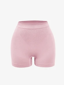 SHEIN 女款無縫舒適四角內褲 1件裝 - 淺粉色 - 查看 5