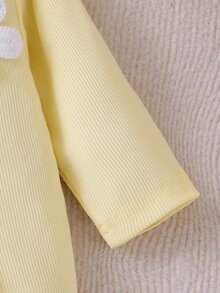 SHEIN 嬰兒新生女嬰與男嬰連身衣 梭織布料附貼花裝飾 - 彩色 - 查看 4