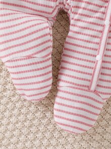 SHEIN 嬰兒新生女嬰與男嬰連身衣 梭織布料附貼花裝飾 - 彩色 - 查看 8