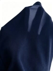 SHEIN 女童海軍藍3件套：立領夾克 + 吊帶背心 + 喇叭褲，完整日常穿搭。修身不緊繃，溫柔優雅。適合學校、運動和與朋友聚會，輕鬆穿出甜辣女孩風 - 藏蓝色 - 查看 7