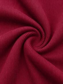 Franclia Women's Sleeveless V-Neck Button Decor Bodysuit, Suitable For Home, Office, Dating, Resting, Commuting And More - Burgundy - View 5