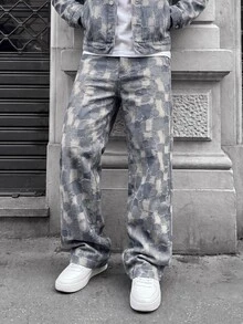 Manfinity CasualCool Men's Mature Casual Loose Fit Trousers, Perfect Choice For Holiday Gift - Blue - View 1