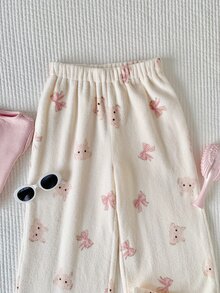 Comfortcana 冬季、秋季穿搭，女款秋冬長褲，派對之夜穿搭，可愛風，聖誕節，外出穿搭 - 彩色 - 查看 6