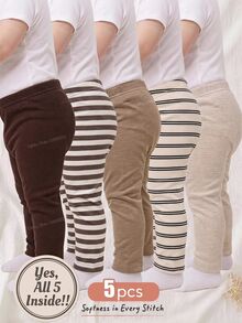 Cozy Pixies 5PCS Baby Boys Bottoms - Multicolor - View 2