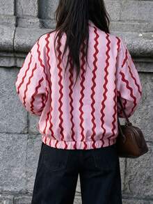 Flora Isola Flora Isola Casual Wavy Pink Women's Jacket - Pink - View 2