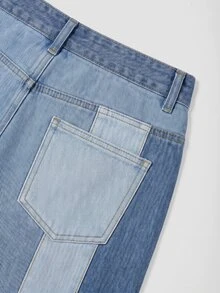 GlowEve Celana Jeans Colorblock Kasual untuk Wanita - MultiWarna - View 5