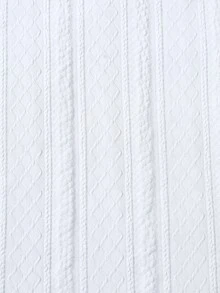 Manfinity Homme 大尺碼男士純色休閒基礎短袖 Polo 衫 白色 夏季 度假度假風 老錢風 聖誕 - 白色 - 查看 7
