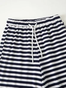 SHEIN 女童休閒舒適修身長袖T恤與舒適鬆緊腰寬腿寬鬆長褲2件套 - 彩色 - 查看 7