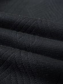 Manfinity Homme Men's Casual Solid Color Black Turtleneck Thermal Lined Sweater Old Money Holiday /Vacation Autumn Brown Comfortable For Daily Outings And Activities - Black - View 5