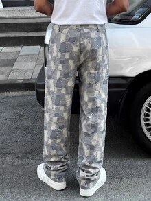 Manfinity CasualCool Men's Mature Casual Loose Fit Trousers, Perfect Choice For Holiday Gift - Blue - View 2