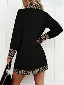 Holdful Holdful Fall Clothes FOR WomenWomen Short Dresses - Black - View 2