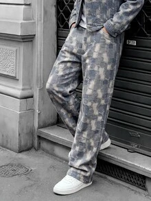 Manfinity CasualCool Men's Mature Casual Loose Fit Trousers, Perfect Choice For Holiday Gift - Blue - View 6