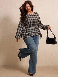 Elaquor Plus Size Blouses - Multicolor - View 3