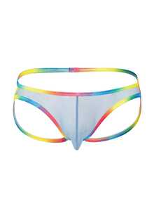 DrisQ DrisQ Men's Colorblock Sexy Daily Thong Underwear - Blue - View 4