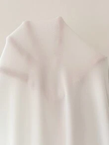 Snug Reverie Contrast Binding Bow Front Lounge Dress - White - View 7