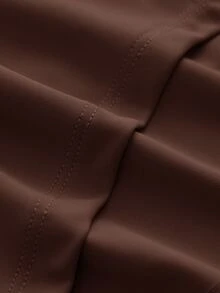 SHEIN Cheerettes 女款 3 件組長袖短版上衣 黑色 棕色 白色 圓領罩衫 修身彈性 分層穿搭 運動瑜伽皮拉提健身休閒 秋冬款 - 彩色 - 查看 6