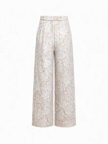 SHEIN Clasi 女款單鈕扣長袖夾克與長褲休閒日常兩件套 - 彩色 - 查看 10