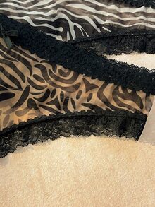 Bare Chapter Women's Printed Lace Patchwork Comfortable Plus Size Panties 5pcs Set - Multicolor - View 4