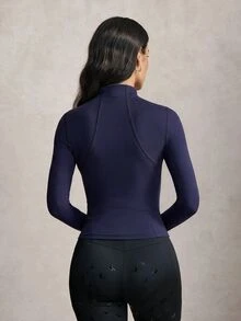 Activina 女款修身長袖馬術上衣 - 藏蓝色 - 查看 2